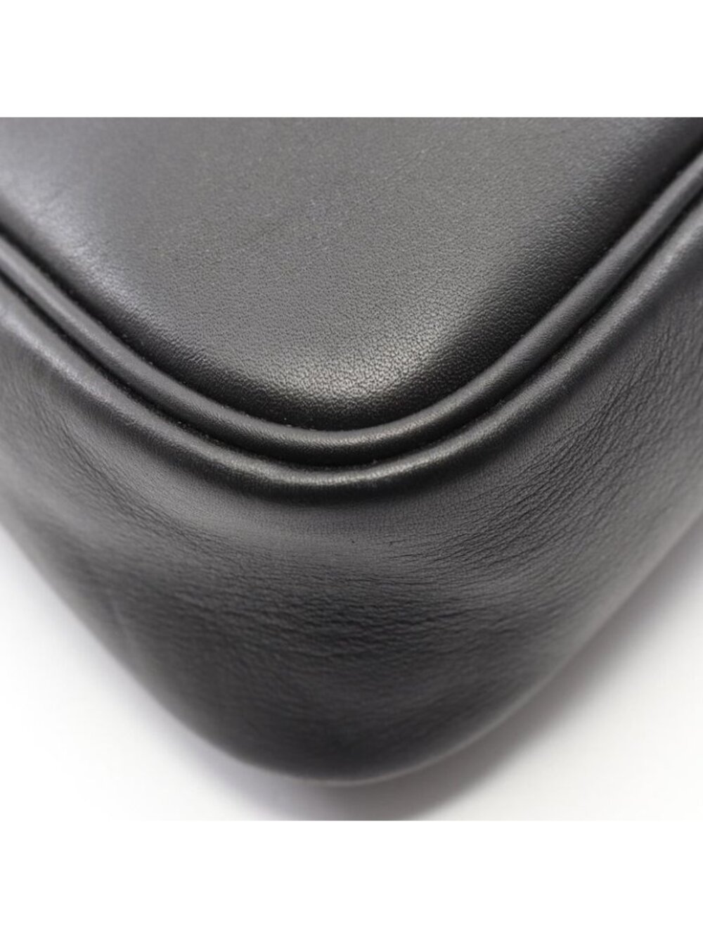Gucci Shoulder Bag GG Emblem Black Leather - Picture 5 of 8
